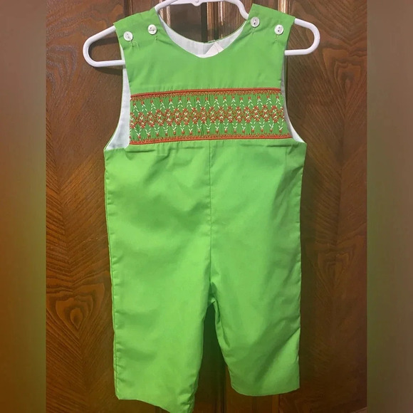 Le Za Me Smocked Longalls - Picture 1 of 9